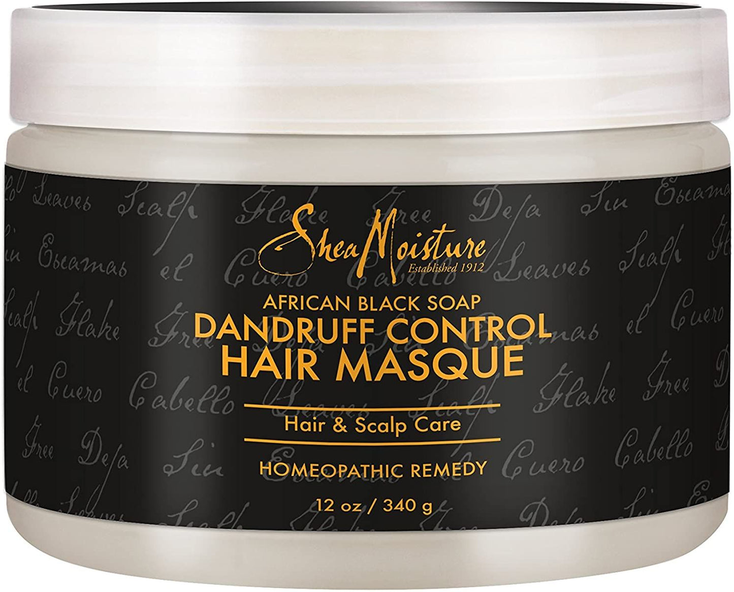 Shea Moisture African Black Soap Dandruff Control Hair masque 12oz/384ml