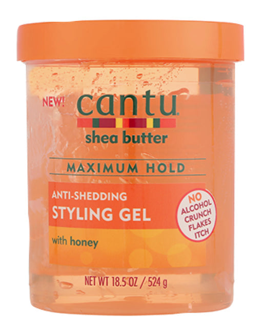 Cantu Anti-Shedding Styling Gel With Honey 18.5oz/ 524g