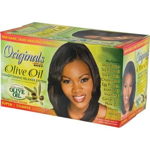 Organics By Africa's Best Olive Oil Conditioning Relaxer System 1 Application - Super