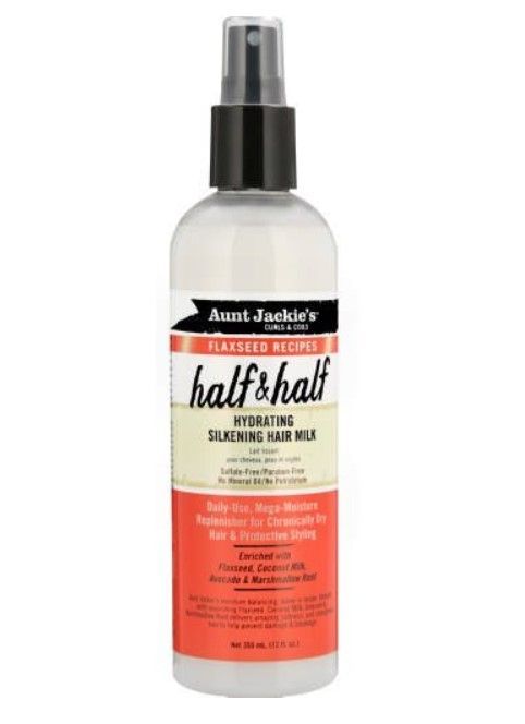 Aunt Jackie's Flaxseed Recipes Half & Half Hydrating Silkening Hair Milk 355ml-12oz