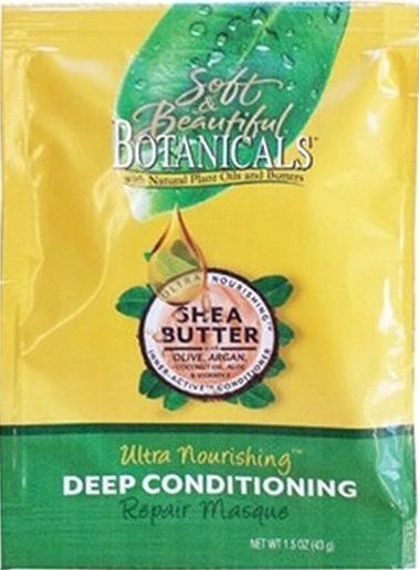 SOFT & BEAUTIFUL BOTANICALS SHEA BUTTER DEEP CONDITIONING REPAIR MASQUE 43ML/1.5OZ