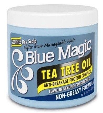 Blue Magic TEA TREE OIL Anti-Breakage Protein Leave-In Styling Conditioner 390g/13.75oz