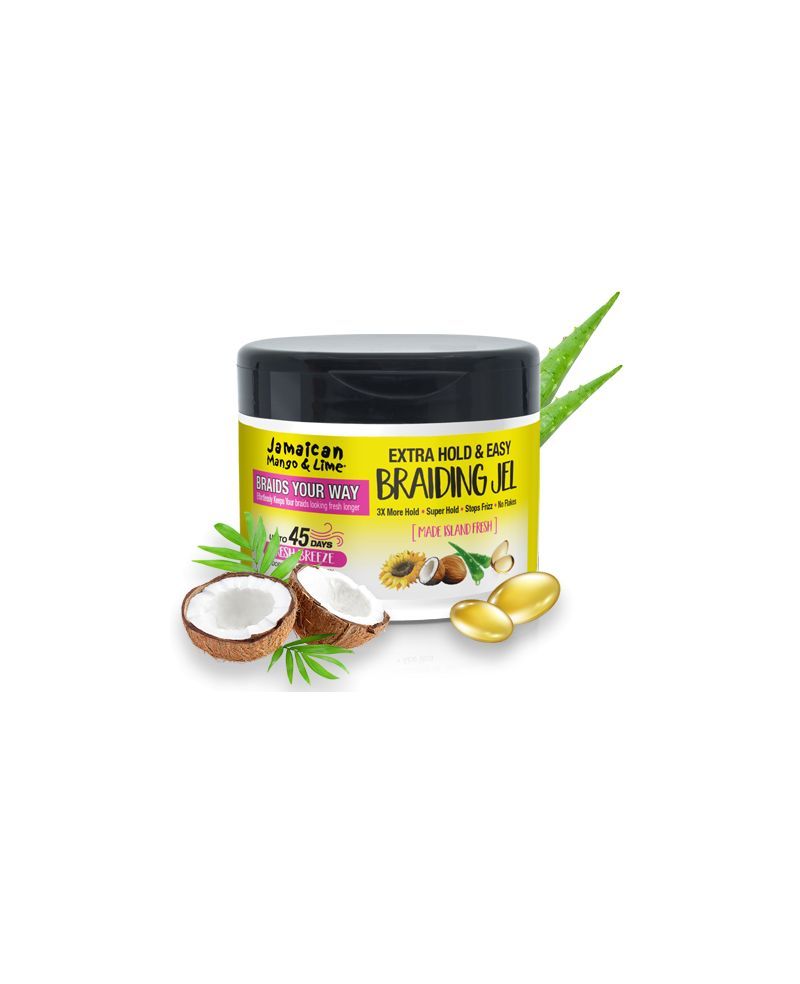 Jamaican Mango & Lime Braids Your Way Extra Hold & Easy Braid Jel 8oz.