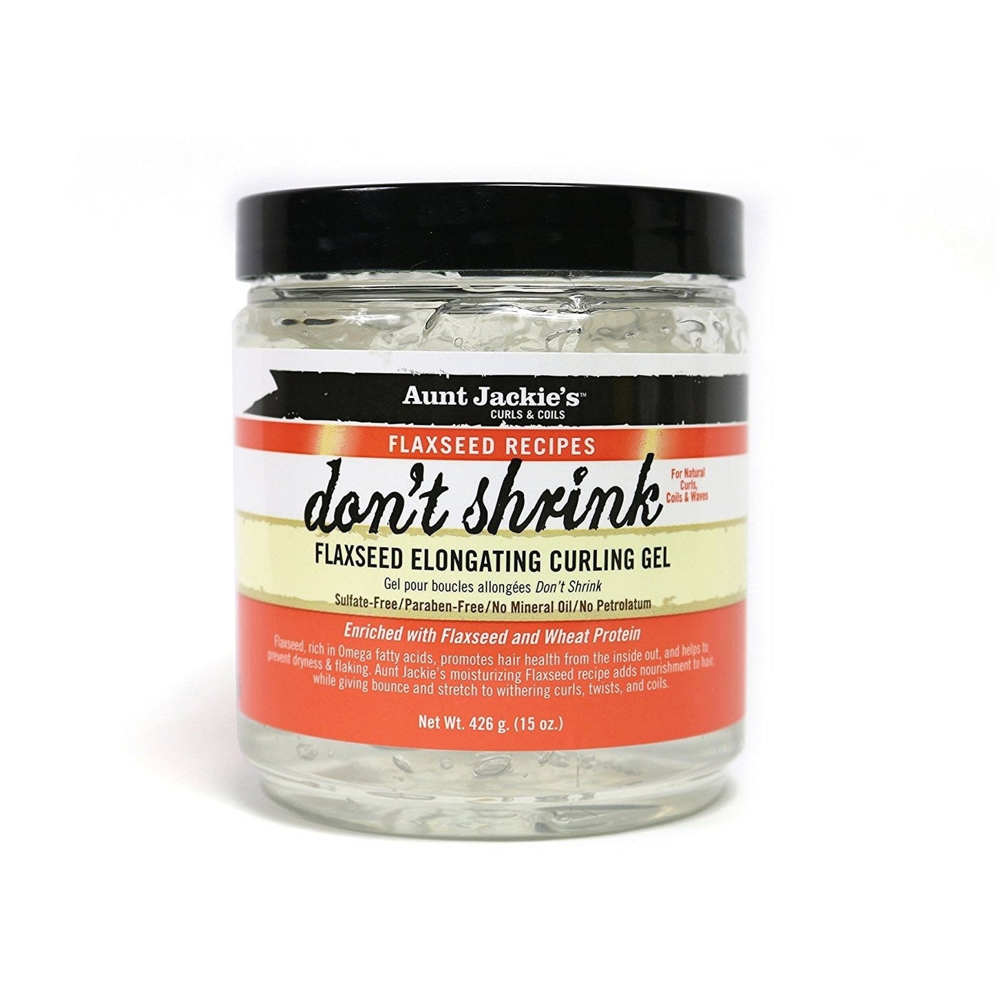 Aunt Jackie's Don't Shrink Flaxseed Elongating Curling Gel 426g/15oz