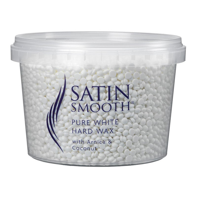 SATIN SMOOTH PURE WHITE HARD WAX WITH ARNICA & COCONUT 700G
