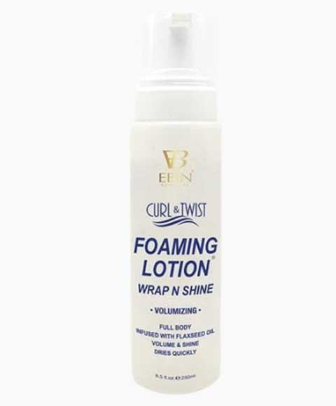 Ebin Curl & Twist Foaming Lotion Wrap 'N 'Shine-250ml/8.5 fl.oz