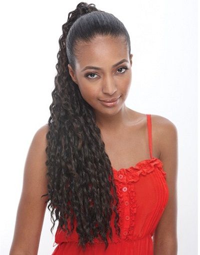 Janet Collection Synthetic Ponytail - Avocado D/S