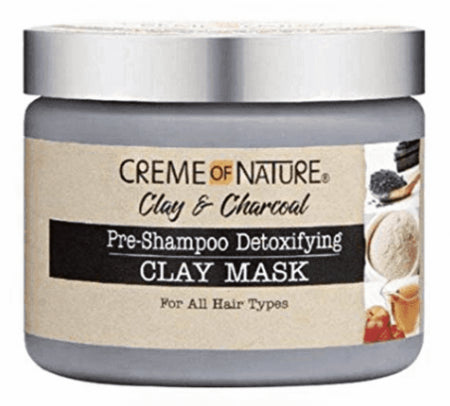 Creme Of Nature CLAY & CHARCOAL Pre Shampoo Detoxifying Clay Mask 11.5oz/326g