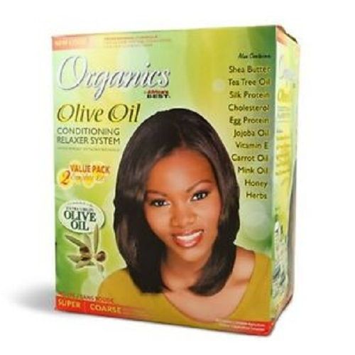 Organics By Africa's Best Olive Oil Conditioning Relaxer System 2 Value Pack - Super