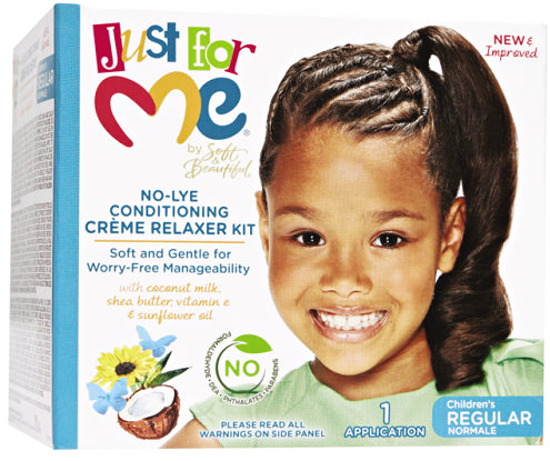 Just For Me No Lye Conditioning  Creme Relaxer Kit  - 1 Application
