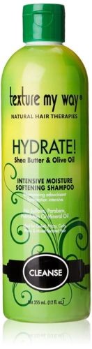 texture my way hydrate! shea butter & olive oil intensive moisture & softening shampoo 355ml/12oz