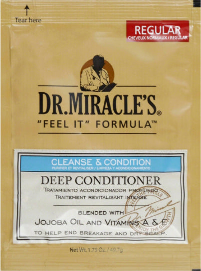 DR.MIRACLES' FEEL IT FORMULA CLEANSE & CONDITION JOJOBA OIL AND VITAMINS A&E 1.75OZ