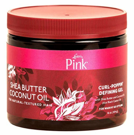 Luster's Pink Shea Butter Coconut Oil Curl-Poppin Defining Gel 454g/16oz