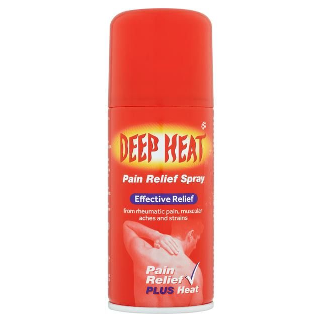 Deep Heat Pain relief Spray Effective Relief Pain Relief Plus Heat 150ml