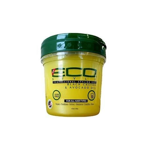 Eco Style Professional Styling Gel Black Castrol & Avocado Oil 473ml/ 16floz