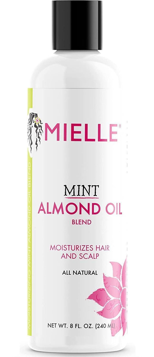 MIELLE Mint Almond Oil, 8 fl oz, (2 Pack)