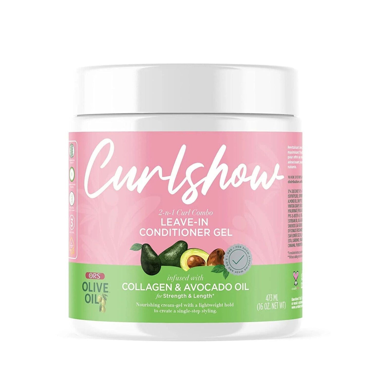 Curl show 2 in 1 curl combo Leave-in-conditioner Gel-453 g/16 oz