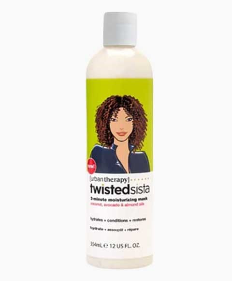 Twisted Sista 3-Minute Moisturizing Mask with Coconut ,Avocado & Almond Oil-354ml/12 fl.oz