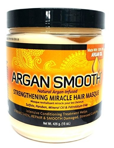 ARGAN SMOOTH STRENGTHENING MIRACLE HAIR MASQUE 426G/15OZ