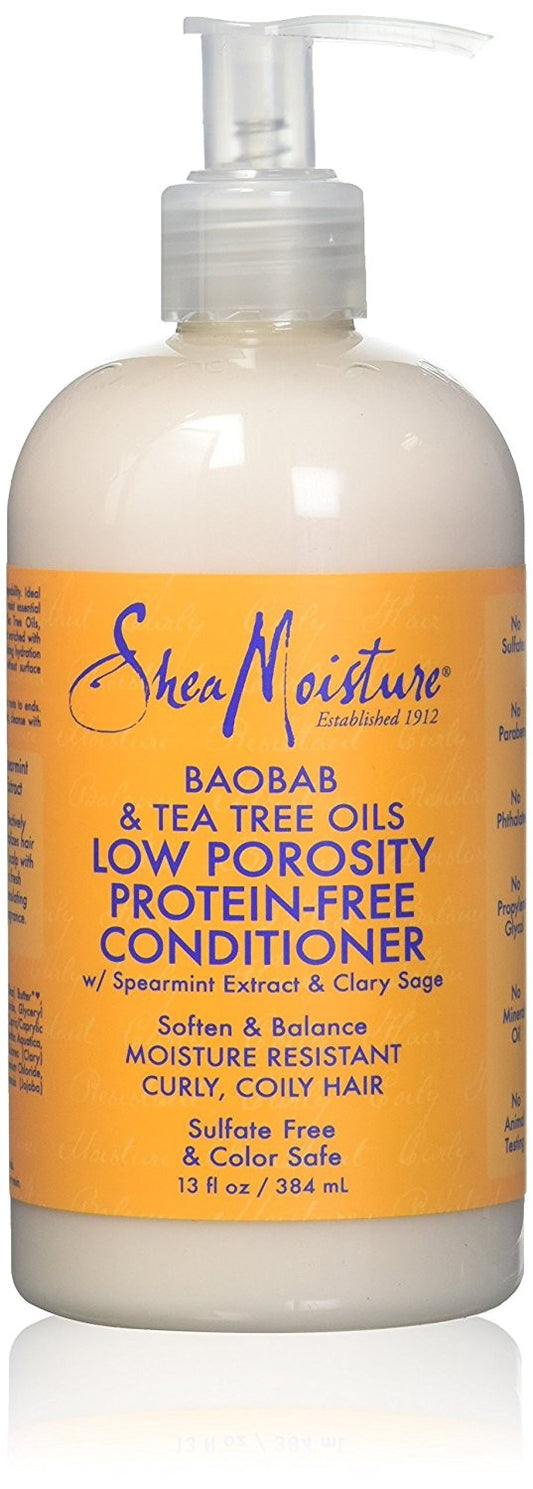 SHEA MOISTURE LOW POROSITY PROTEIN-FREE CONDITIONER 384ML/13OZ