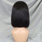 13x4 LACE WIG Human Hair Lace Front Bob Wigs Short Straight Style Transparent  Lace Raw Brazilian For Black Women