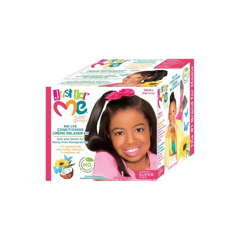 JUST FOR ME NO-LYE CONDITIONING CREME RELAXER SUPER FORMULA - 1 APPLICATION
