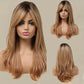 Elegant And Heat-resistant, Non-toxic Wig With Long Curly Hair And Waves, Synthetic Wig With Bangs, Daily Wig, Suitable For The Whole Scene.