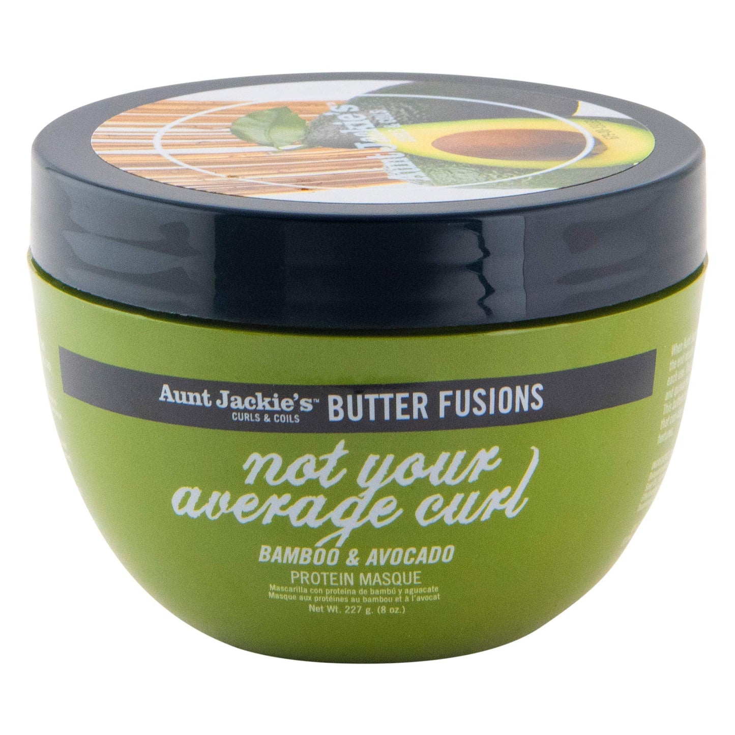 Aunt Jackie's Butter Fusions Not Your Average Curl Bamboo & Avocado Protein Masque 227g/ 8oz.