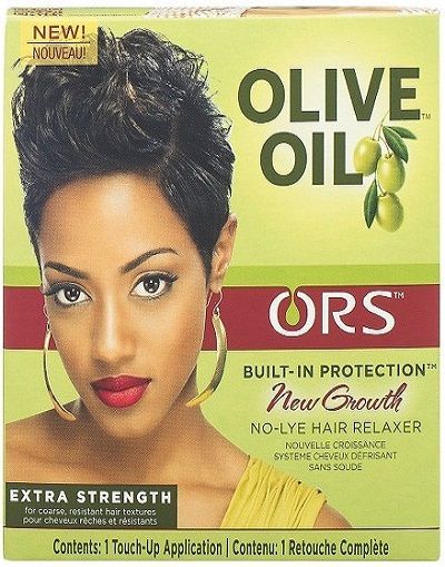 Ors Olive Oil New Growth No Lye Hair Relaxer Extra Strength - 1 Application