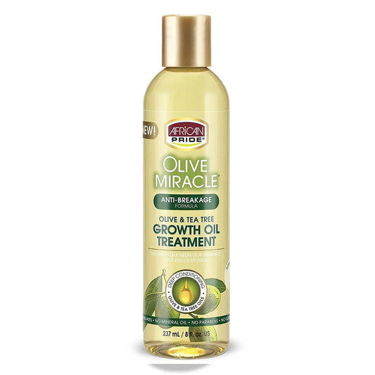 African Pride Olive Miracle Olive & Tea Tree Growth Oil Treatment 237ml/8oz
