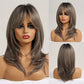 Blonde Wig Long Curly Hair Non-toxic Wig, Shoulder-length Heat-resistant, Synthetic Wig Bangs, 20 Inches , Suitable For The Whole Scene.