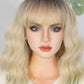 Synthetic Wavy Wig, Non-toxic Wig With Wave Head, With Bangs, Short Mixed Hair For Women, Heat Resistant, Suitable For The Whole Scene