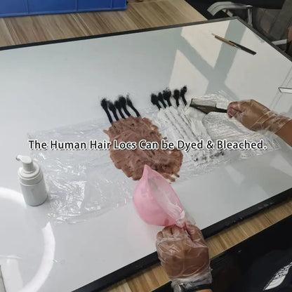 Human Hair, 0.4cm And 0.6cm Thick, Pre-colored, Handmade, Unisex, Dyeable, Bleached, Curled And Twisted.